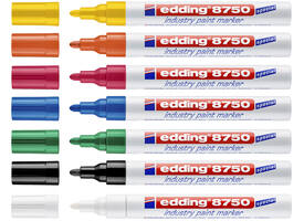 Paintmarker edding 8750 industrie 2-4mm geel